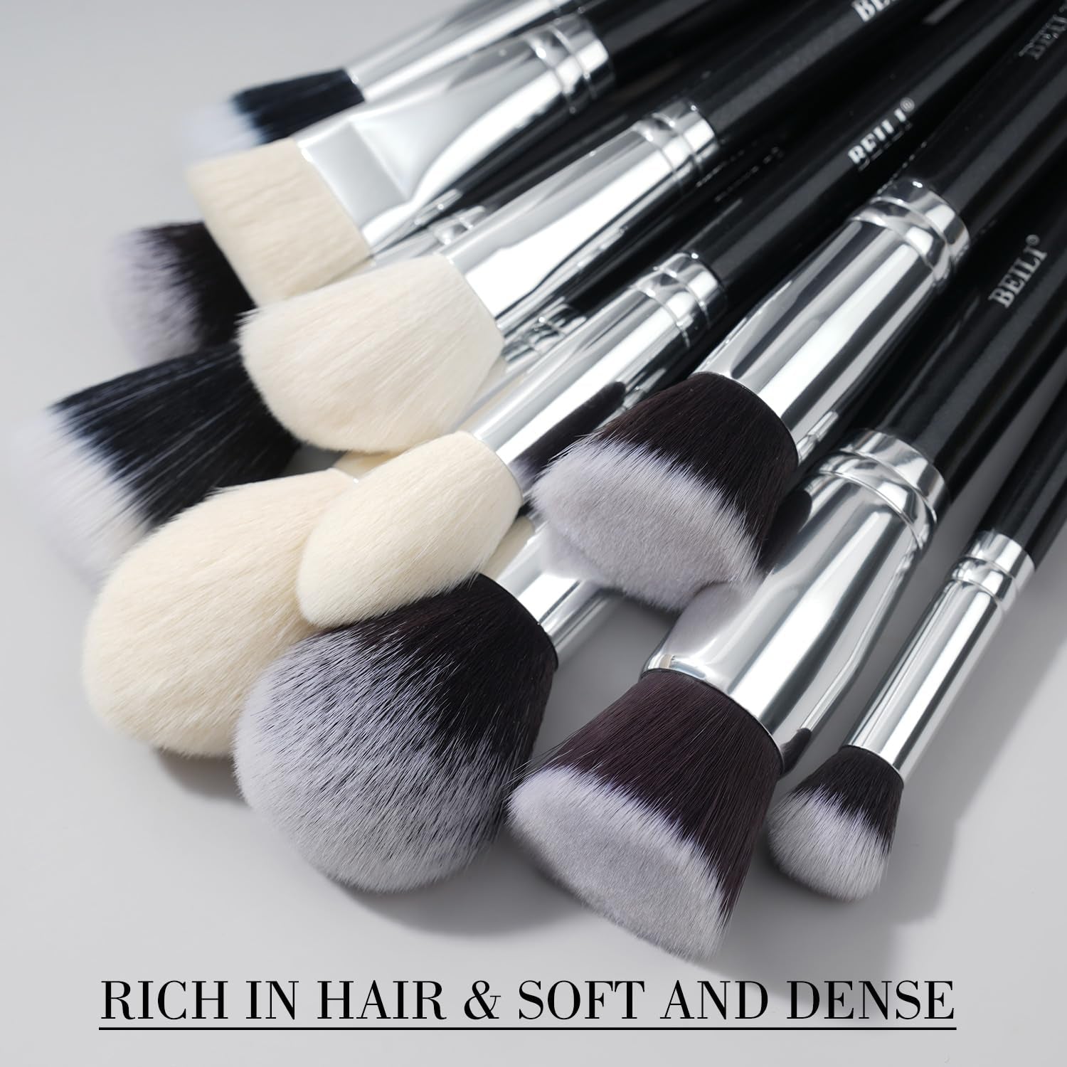 Makeup Brushes 30Pcs Professional Makeup Brush Set Premium Synthetic Kabuki Foundation Blending Brush Face Powder Blush Concealers Eye Shadows Make up Brush Set (Black)