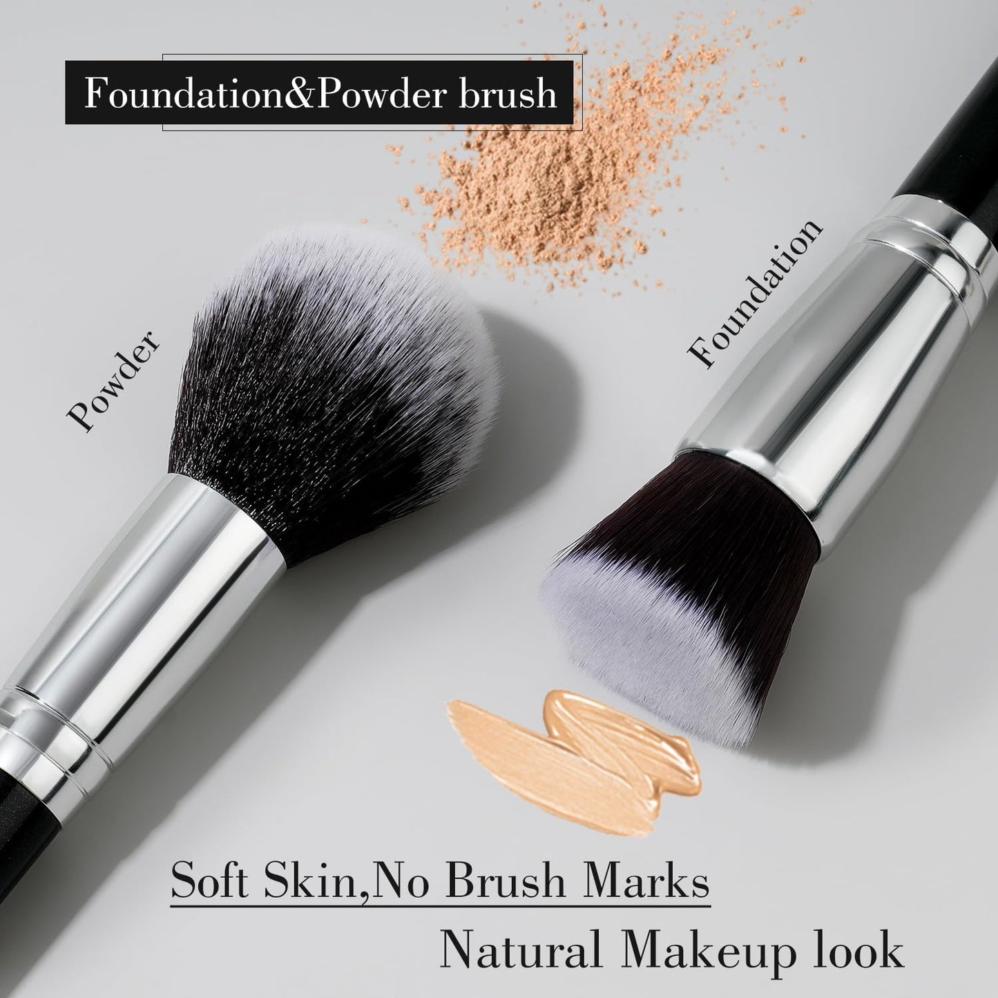 Makeup Brushes 30Pcs Professional Makeup Brush Set Premium Synthetic Kabuki Foundation Blending Brush Face Powder Blush Concealers Eye Shadows Make up Brush Set (Black)